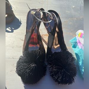 Fun Ted Baker Pom Pom heels! Only worn once